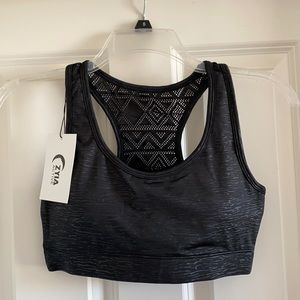 ZYIA Black Bomber Bra